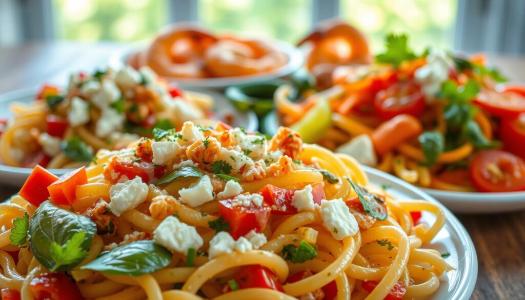 Variationen Kritharaki-Salat